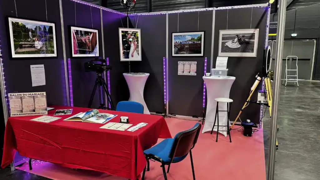 Salon Mariage - Cécile Photographe au Fémin'Ain au Salon du Mariage à Bourg-en-Bresse - Votre photographe au Fémin'Ain Cécile Clerfayt